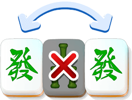 Reglas del mahjong: fichas bloqueadas